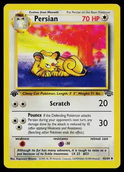 Pokemon Card - Persian Jungle 42/64 Uncommon 1st Edition - Image 1