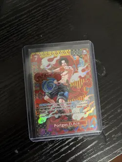One Piece TCG Card Game Portgas D Ace OP02-013 SP Alternative Art ENG - Image 1
