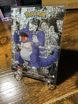 2025 Pokemon Crystal Card Collection Black Dark Edition #034 Nidoking Holo Hit - Image 2