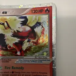 Pokemon Arcanine ex Ultra Rare Holo Card 83/92 Legend Maker English 2006 - Image 4
