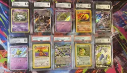 10 PSA CGC Graded Pokemon Lot Vintage and Modern 10 graded card lot (Lot #2) - Image 1