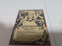 Super Rare Black And Gold Naruto Card Kakshi Hatake ( BoyHood ) - Image 3