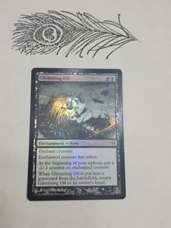Glistening Oil X1 New Phyrexia Foil Mtg Magic The Gathering - Image 1