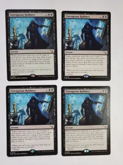 4x Outrageous Robbery - Murders at Karlov Manor - Near Mint - MTG - Image 1