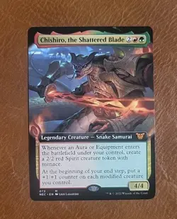 NM Extended Art Chishiro, the Shattered Blade #073 Kamigawa Neon Commander NEC - Image 1