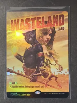 MTG Wasteland R (0023) Borderless Foil SLC: An Encyclopedia Of Magic (2025) - Image 1