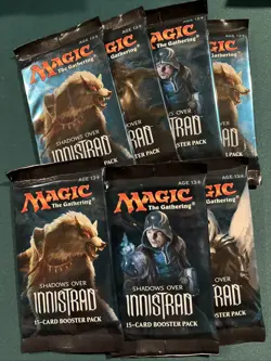 7x MTG Sealed Shadows Over Innistrad Booster Pack x7 - Image 1