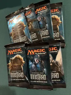 7x MTG Sealed Shadows Over Innistrad Booster Pack x7 - Image 2