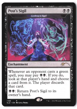 Post's Sigil - Leshrac's Sigil (Post Malone) #1188 SLD MTG NM - Image 1