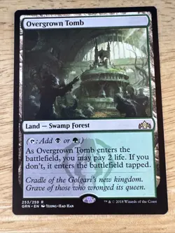 MTG Overgrown Tomb, NM-Mint, English Guilds of Ravnica - Image 1