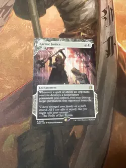 MTG - Karmic Justice - Wilds of Eldraine: Enchanting Tales - Pack Fresh!! - Image 1