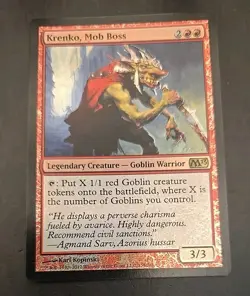 Krenko, Mob Boss Core Set 2013 (M13) MTG Foil Lightly Played - Image 1