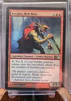 Krenko, Mob Boss Core Set 2013 (M13) MTG Foil Lightly Played - Image 3