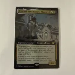 Kambal, Profiteering Mayor - Foil Extended Art - NM - OTJ - MTG - Image 1