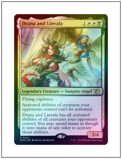 1x Drana and Linvala, Foil, Magic the Gathering MTG NM - Image 1