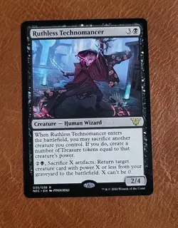 NM Ruthless Technomancer #035/038 Commander Kamigawa Neon Dynasty NEC - Image 1