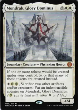 MTG Mondrak, Glory Dominus (23) | LP | Phyrexia: All Will Be One {ONE} - Image 1
