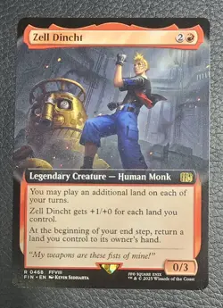 Zell Dincht (Extended Art) Final Fantasy Regular Magic The Gathering MTG NM - Image 1
