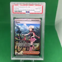 2025 POKEMON PFL EN-PHANTASMAL FLAMES SPECIAL ILLUSTRATION RARE #129 DAWN PSA 10 - Image 1