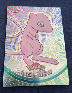 2000 Topps Pokemon TV Animation Edition Series Holo Foil #151 Mew LP/MP - Image 5