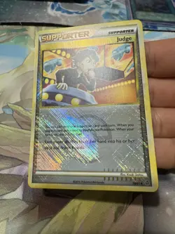 Pokemon Card - Judge Crosshatch Unleashed League Promo 78/95 Reverse NM CLEAN - Image 2