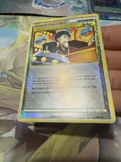 Pokemon Card - Judge Crosshatch Unleashed League Promo 78/95 Reverse NM CLEAN - Image 3