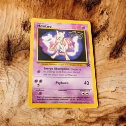 Pokemon TCG Mewtwo #3 Black Star Promo Vintage WOTC Pokemon First Movie WB Promo - Image 1