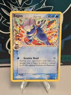 Pokemon Bagon (Delta Species) #43/101 Dragon Frontiers Regular Non Holo TCG LP- - Image 1