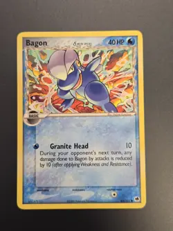 Pokemon Bagon (Delta Species) #43/101 Dragon Frontiers Regular Non Holo TCG LP- - Image 3