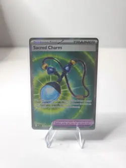 Sacred Charm 122/094 NM - Full Art Holo - 2025 TCG Pokemon Phantasmal Flames - Image 1
