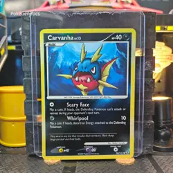 Carvanha Rising Rivals Reverse Holo Pokemon TCG 58/111 Platinum Common - Image 1