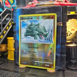 Rhyhorn Diamond & Pearl Reverse Holo Pokemon TCG 95/130 Common - Image 2