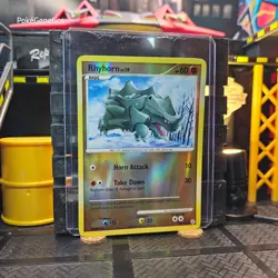 Rhyhorn Diamond & Pearl Reverse Holo Pokemon TCG 95/130 Common - Image 3