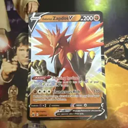 Pokemon TCG Galarian Zapdos V Sword & Shield - Chilling Reign 080/198 Ultra Rare - Image 1