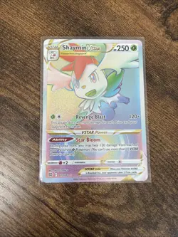 Shaymin VSTAR 173/172 Rainbow Secret Rare - Brilliant Stars - Pokemon NM - Image 1