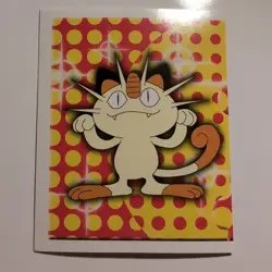 Pokemon - Meowth - Topps Merlin Sticker - Series 1 - #206/240 - 1999 - Image 1