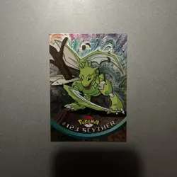 2000 Topps Chrome Pokemon TCG #123 Scyther Chrome Foil Holo Rare NM - Image 2