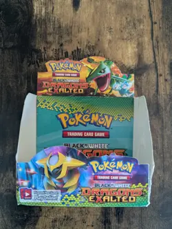 2013 Pokemon Black & White Dragons Exalted EMPTY Booster Box - DISPLAY - Image 1