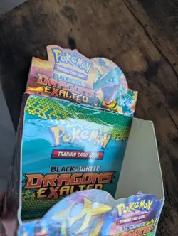 2013 Pokemon Black & White Dragons Exalted EMPTY Booster Box - DISPLAY - Image 3