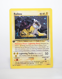 Pokemon TCG: Holo Rare Raikou 13/64 - 1st Edition - Neo Revelation ENGLISH, 9/10 - Image 2