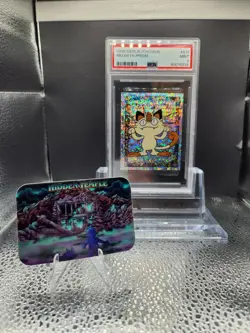 1999 Merlin Pokemon #S11 Meowth Prism - PSA 9 - Image 4