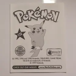 Pokemon - Ditto - Topps Merlin Sticker - Series 1 - #132/240 - 1999 - Image 2