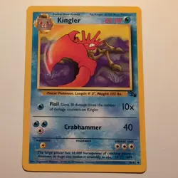 Kingler - Pokemon TCG Karte - Fossil - 38/62 - 1999 - English - Image 1
