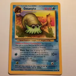 Omanyte - Pokemon TCG Karte - Fossil - 52/62 - 1999 - English - Image 1