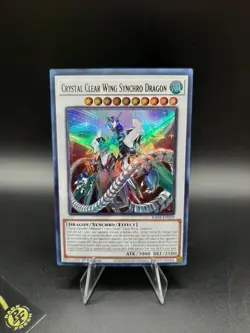 Yu-Gi-Oh! Crystal Clear Wing Synchro Dragon RA04-EN059 Ultra Rare 1st Ed NM - Image 1