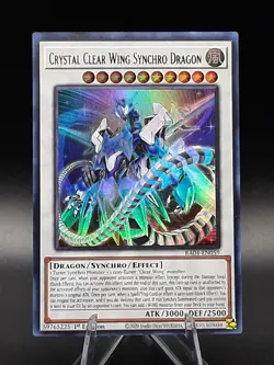 Yu-Gi-Oh! Crystal Clear Wing Synchro Dragon RA04-EN059 Ultra Rare 1st Ed NM - Image 2