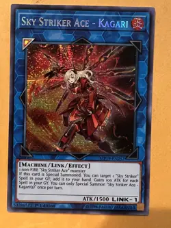 Sky Striker Ace - Kagari MP19-EN257 Prismatic Secret Rare 1ST ED NM Yu-Gi-Oh! - Image 1