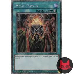 Yugioh Mage Power RA03-EN113 Platinum Secret Rare 1st Edition NM - Image 1