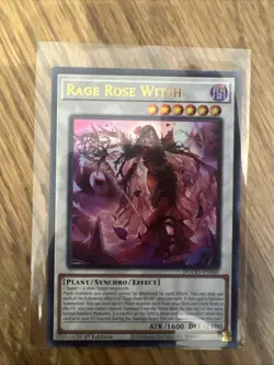 Yugioh! 1x Rage Rose Witch DOOD-EN040 Ultra Rare 1st Ed NM - Image 1