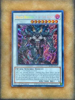 Yugioh Draco Berserker of the Tenyi BLMR-EN074 Secret Rare 1st Ed NM - Image 1